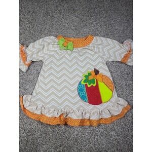 Emily Rose Girls Thanksgiving Fall Pumpkin Dress 18m